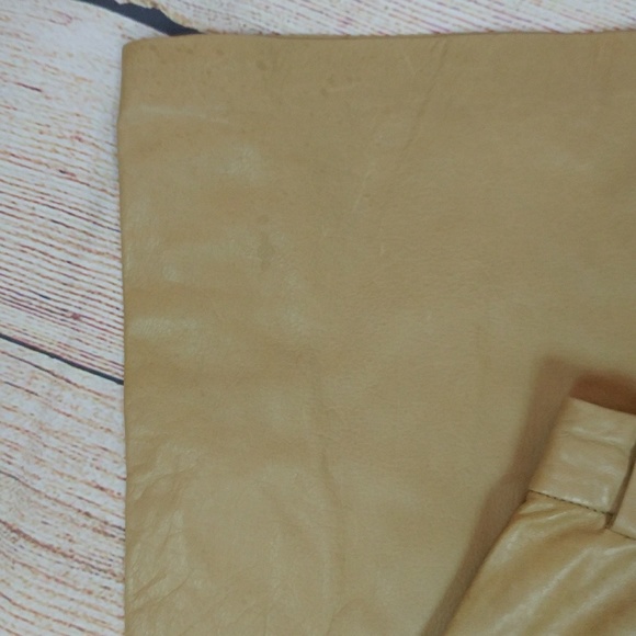 Banana Republic Tan Leather Pants Y2K - Picture 6 of 6